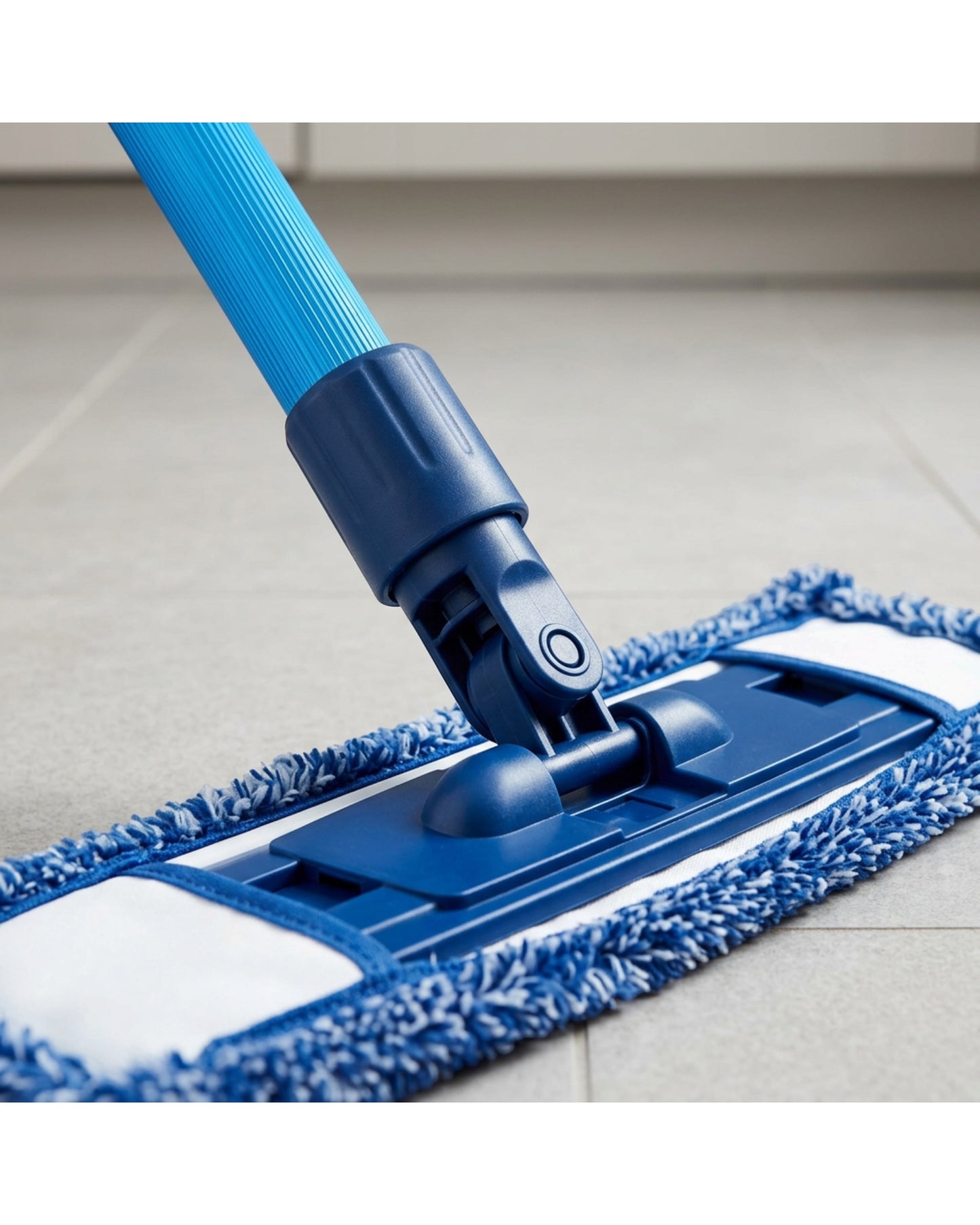 Plinkg Flat Microfiber Mop Blue 48 Inch Handle