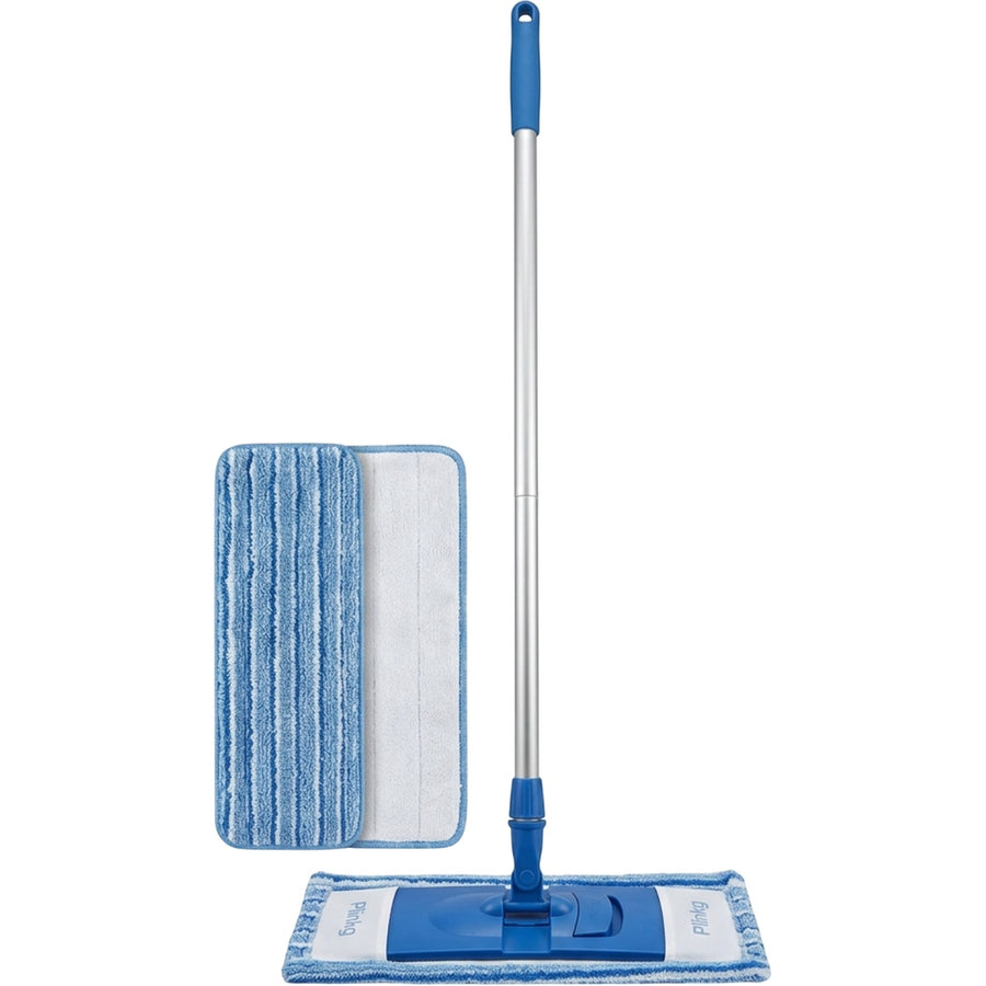 Plinkg Flat Microfiber Mop Blue 48 Inch Handle
