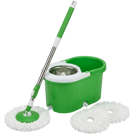 Plinkg Spin Mop Bucket Set Green 3 Pads