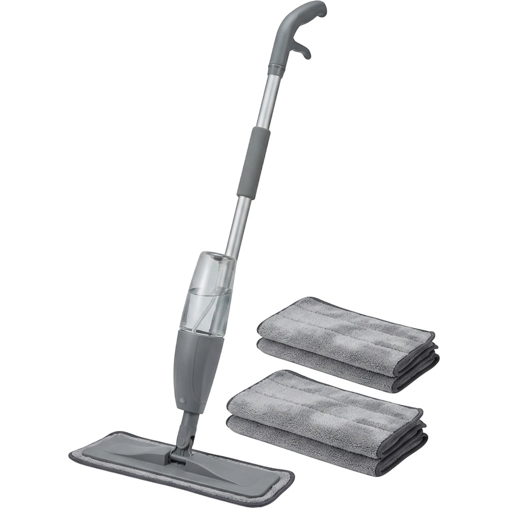 Plinkg Spray Mop Gray Refillable Bottle Set