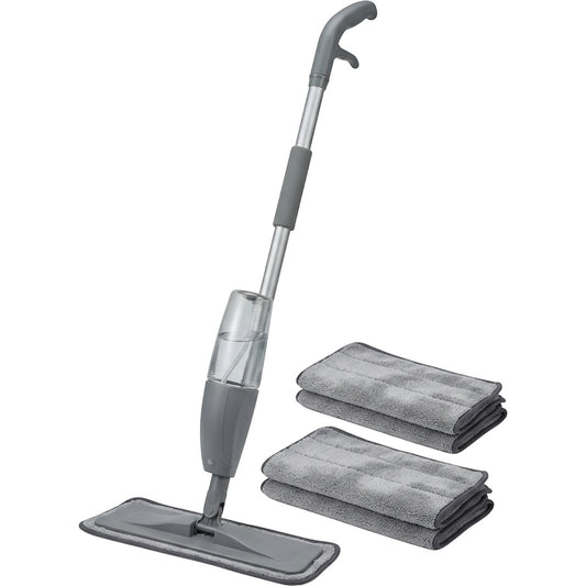 Plinkg Spray Mop Gray Refillable Bottle Set